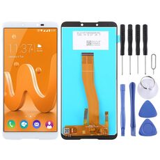 Schermo LCD TFT per Wiko Y70 con assemblaggio completo di digitalizzatore (bianco)