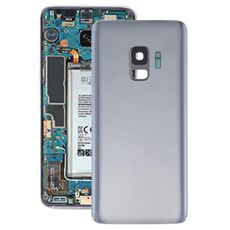 Cover posteriore batteria per Galaxy S9 con obiettivo fotocamera (grigio)