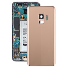 Cover posteriore batteria per Galaxy S9 con obiettivo fotocamera (oro)