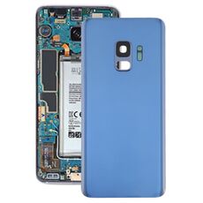 Cover posteriore batteria per Galaxy S9 con obiettivo fotocamera (blu)