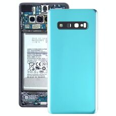 Cover posteriore batteria per Galaxy S10+ con obiettivo fotocamera (verde)
