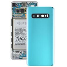 Cover posteriore batteria per Galaxy S10 con obiettivo fotocamera (verde)
