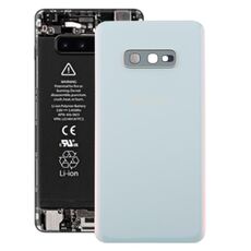 Cover posteriore batteria per Galaxy S10e con obiettivo fotocamera (bianco)