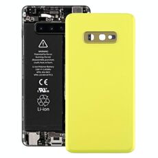 Cover posteriore batteria per Galaxy S10e con obiettivo fotocamera (giallo)