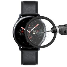 Per Galaxy Watch Active 2 44mm ENKAY Cappello-principe 3D Schermo intero Bordo in TPU morbido + Pellicola proteggi schermo in vetro morbido HD