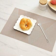 Tappetino per tazza da caffè semplice ecologico creativo da 6 pezzi, dimensioni: 30x45 cm (beige)