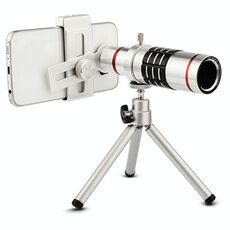 Telescopio per esterni Accessori per telefoni cellulari Teleobiettivo per riprese con clip universale in metallo (18X)