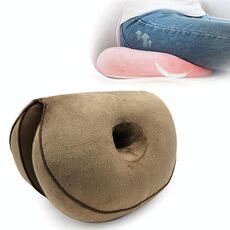 Sedile multifunzionale Dual Comfort Memory Foam Sedile Hip Lift Bellissimo cuscino in lattice di testa (caffè)