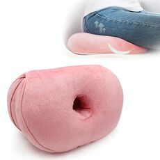 Sedile multifunzionale Dual Comfort Memory Foam Sedile Hip Lift Cuscino in lattice bellissimo culo (rosa)