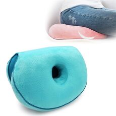 Sedile multifunzionale Dual Comfort Memory Foam Sedile Hip Lift Bellissimo cuscino in lattice di testa (blu)