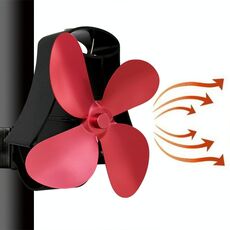 YL 105 4 lama di alluminio di calore alimentata Camino Stufa Fan