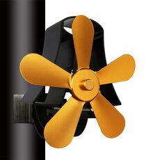 YL106 5Blade alta temperatura di calore di alluminio Powered Camino Stufa Fan