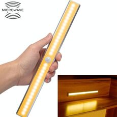 2.8W 30 LED Luce bianca calda per ampio schermo con sensore del corpo umano intelligente Luce LED per corridoio, versione con ricarica USB
