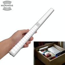 2.8W 60 LED Luce bianca Ampio schermo Sensore intelligente del corpo umano Luce LED Corridor Cabinet Light, versione di ricarica USB