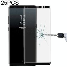 25 PCS per Galaxy Note 8 0,3 mm 9H Durezza superficiale Pellicola in vetro temperato a schermo intero a prova di esplosione 3D (nero)