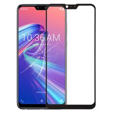 Lente esterna in vetro per schermo frontale per Asus Zenfone Max Pro (M2) ZB631KL X01BDA (nero)