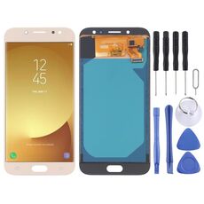 Schermo LCD TFT per Galaxy J7 (2017) / J7 Pro / J730F/DS, J730FM/DS, AT&T con digitalizzatore Full Assembly (oro)