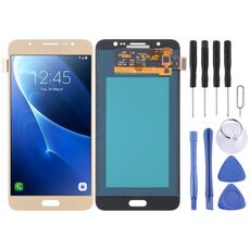 Schermo LCD TFT per Galaxy J7 (2016) / On 8, J710F / J710FN / J710M / J710MN / J7108 con assemblaggio completo di digitalizzatore (oro)