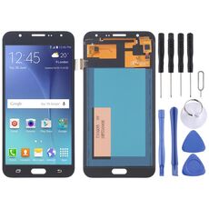 Schermo LCD in materiale TFT e digitalizzatore Assemblaggio completo per Galaxy J7 (2015) / J700F, J700F/DS, J700H/DS, J700M, J700M/DS, J700T, J700P (nero)