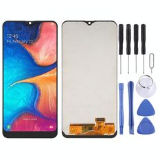incell Schermo LCD e Digitizer Assemblaggio Completo per Galaxy A20 A205F/DS, A205FN/DS, A205U, A205GN/DS, A205YN, A205G/DS, A205W (Nero)