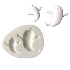 5 pezzi Halloween serie fantasma stampo in silicone fondente fai da te morbido argilla stampo
