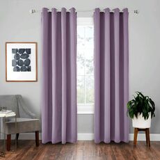 Tenda solida con isolamento in tessuto per tende ad alta precisione da 4 pezzi, dimensioni: 42 × 63 pollici （107 × 160 cm） (viola)