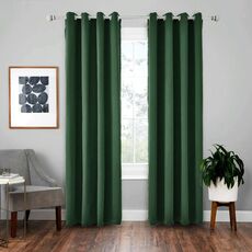 Tenda solida con isolamento in tessuto per tende ad alta precisione da 4 pezzi, dimensioni: 140 × 175 (verde scuro)
