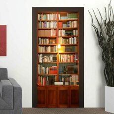 3D wallpaper poster adesivi autoadesivi autoadesivi per la decorazione della porta domestica rimovibile adesivi, dimensioni: 77 cm × 200 cm