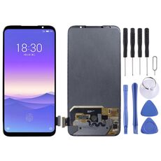 Schermo LCD originale per Meizu 16S con assemblaggio completo di digitalizzatore (nero)