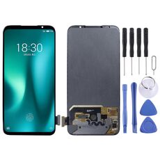 Schermo LCD originale per Meizu 16S Pro con assemblaggio completo di digitalizzatore (nero)
