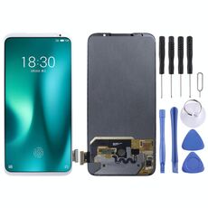 Schermo LCD originale per Meizu 16S Pro con assemblaggio completo di digitalizzatore (bianco)