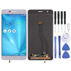 Schermo LCD OEM per Asus ZenFone 3 Zoom / ZE553KL Z01HDA con digitalizzatore assemblaggio completo (bianco)