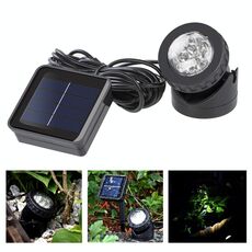 Outdoor Solar Spotlight Giardino di paesaggio di illuminazione a doppio uso IP65 luce solare del LED