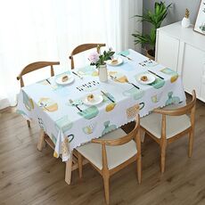 Printinging caffè Tavolo da pranzo panno impermeabile del PVC Oilproof Antiscalding Tovaglia