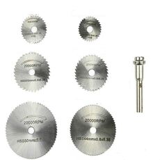7 PCS / Set Grinder Elettrico lama per sega d'acciaio ad alta velocità la lama per sega Lavorazione del legno sega lama in acciaio ad alta velocità di taglio Pezzo