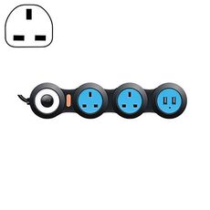Ricarica Plugin Wiring Board creativo Rotary Towline Consiglio 13A Deformed Presa con USB, spina BRITANNICA, 3bit Socket