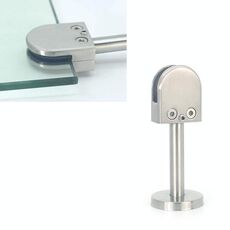 Clip di fissaggio per asta di supporto per bocca di pesce in vetro in acciaio inossidabile 304 con asta 14x100mm, specifica: XL