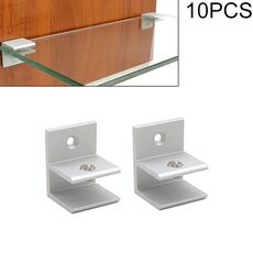 10 PCS Ftype Combinazione di vetro in lega di alluminio a pinza Cabinet Partizione di fissaggio della clip, formati, 1.013 millimetri Clipped