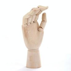 Strumento di schizzo di arte della mano della mano della mano della bambola della bambola della bambola di legno dello strumento di schizzo della mano di legno, dimensione: 10 pollici (mano sinistra)