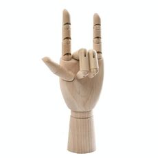 Strumento di schizzo della mano della mano della mano della mano della bambola di legno dell'articolo della mano della bambola di legno, dimensione: 12 pollici (mano destra)