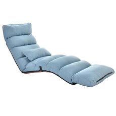 C1 Lazy Couch Tatami pieghevole singolo reclinabile Bay Window Creative Leisure Floor Chair, dimensioni: 205x56x20cm (lago blu)