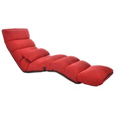 C1 Lazy Couch Tatami Foldable Single Recliner Bay Window Creative Leisure Floor Chair, Dimensioni: 205x56x20cm (Rosso)