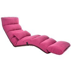 C1 Lazy Couch Tatami pieghevole singola reclinabile Bay Window Creative Leisure Floor Chair, Dimensioni: 205x56x20cm (rosa rossa)