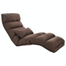 C1 Lazy Couch Tatami Foldable Single Recliner Bay Window Creative Leisure Floor Chair, Dimensioni: 175x56x20cm (Dark Coffee)