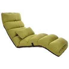 C1 Lazy Couch Tatami Foldable Single Recliner Bay Window Creative Leisure Floor Chair, Dimensioni: 175x56x20cm (Verde)