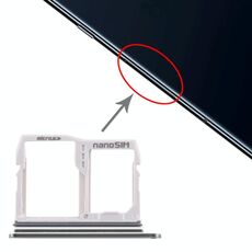 Vassoio scheda SIM + vassoio scheda micro SD per LG V40 ThinQ (argento)