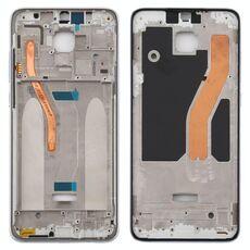Piastra cornice cornice LCD alloggiamento anteriore per Xiaomi Redmi Note 8 Pro (versione doppia SIM) (bianco)
