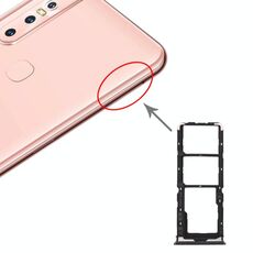 Per Vivo Y7s Vassoio scheda SIM + Vassoio scheda SIM + Vassoio scheda Micro SD (Nero)
