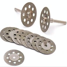 10 lama per sega 2 biella 8 fori smeriglio truciolo di giada lama per sega accessori per smerigliatrice elettrica, dimensioni: 25 mm