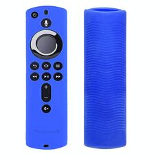 Cover per telecomando in silicone lavabile con texture antiscivolo per telecomando Amazon Fire TV (blu)